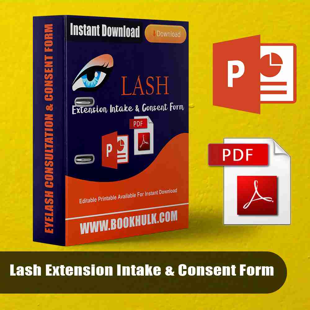 Printable Eyelash Extension Consent Form Template 